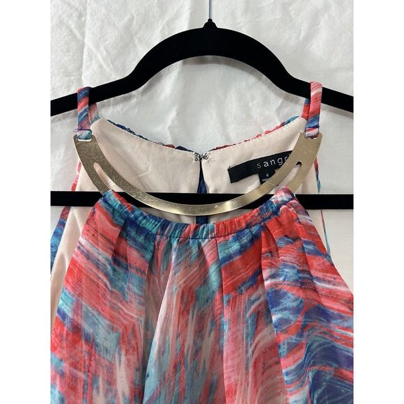 Y2K Fairy Halter Dress Handkerchief Forest Fae Cottagecore Beach Sangria Size‎ 4 - Picture 3 of 11